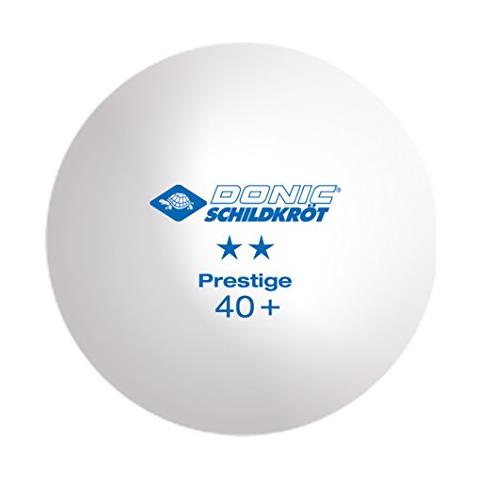 Palla Da Ping Pong A 2 Stelle Prestige, In Poliestere, Qualità 40+, 3 Pezzi In Cartone, Colore: Bianco, 608322, 608322, Bianco, Taglia Unica - Foto 2