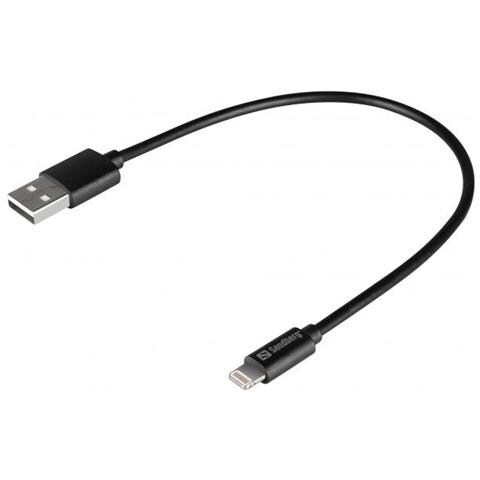 Usb> lightning Mfi 0.2m Black (usb> lightning Mfi 0.2m Black - Warranty: 5y)  - Foto 1