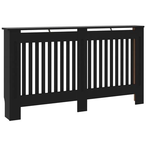 Copertura per Radiatore Nera 152x19x81,5 cm in MDF - Foto 1