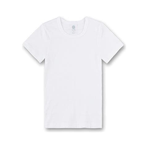 Canottiera, Colletto Tondo, Manica Corta, Bambino, Bianco (weiß (10)), 140 Cm - Foto 1