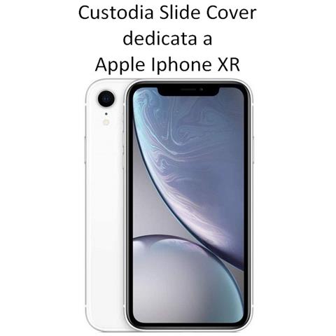 Custodia Tpu Silicone Slide Cover Case Per Apple Iphone Xr Black - Foto 2