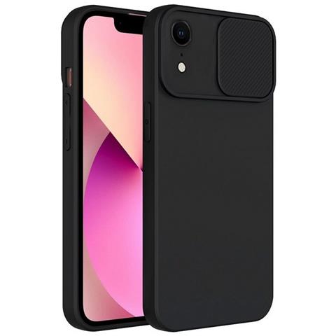 Custodia Tpu Silicone Slide Cover Case Per Apple Iphone Xr Black - Foto 1