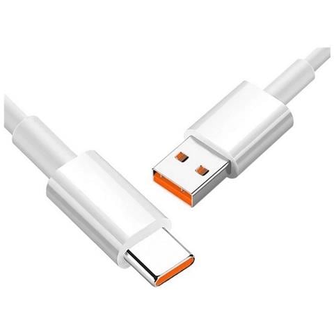 Xiaomi Cavo Dati E Ricarica Originale Turbo Charge Type-c 6a 1m White Bulk - Foto 1