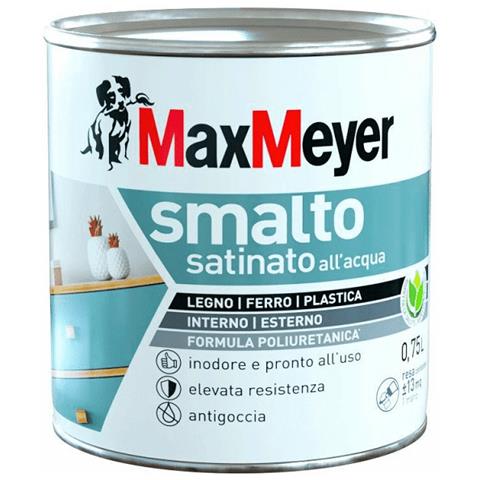 Smalto Acqua Satinato Bianco Lt 0,75 - Foto 1