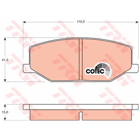 Pattini Freno Suzuki Samurai (sj) 1.0 (sj 410) Gdb383 - Foto 1