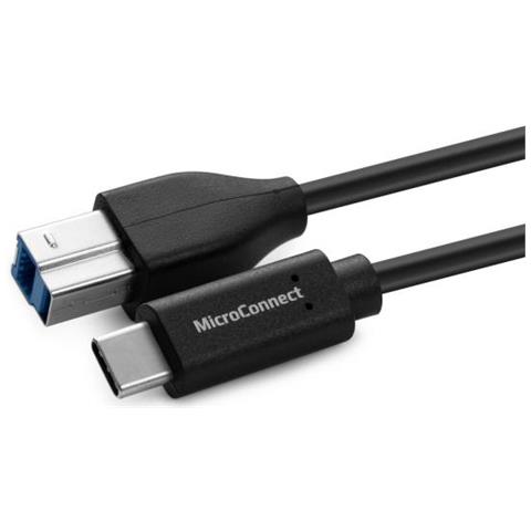 W127021088 Cavo Usb 3 M Usb 3.2 Gen 1 [3.1 Gen 1] Usb C Usb B Nero (usb-c To Usb3.0 B Cable, 3m - Warranty: - Foto 1