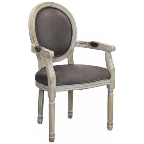 Set Di 2 Poltrone Constance In Velluto Taupe - Foto 1