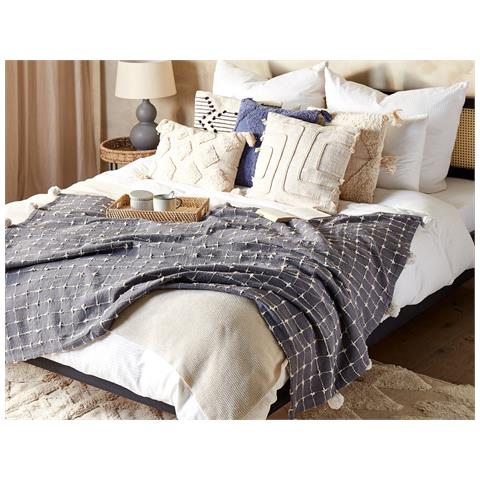 Coperta Yasam Cotone 125 X 150 Cm Beige Sabbia - Foto 1