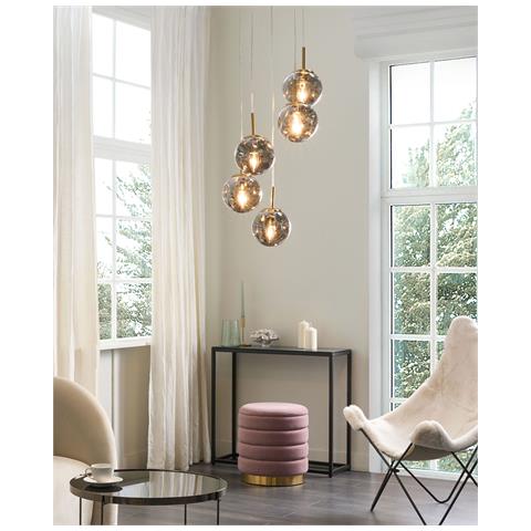 Lampadario Ralfes Vetro Ottone - Foto 8