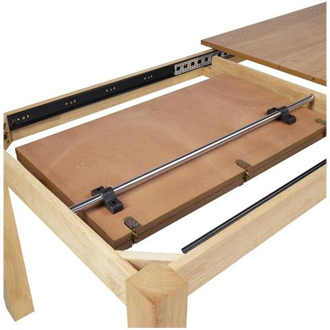 Tavolo Da Pranzo Estensibile Legno Chiaro 160/240 X 90 Cm Madura - Foto 6