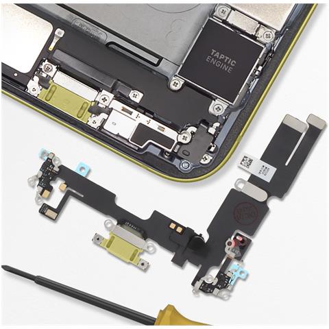 Connettore Ricarica Lightning Per Iphone 14 Plus, Giallo - Foto 4