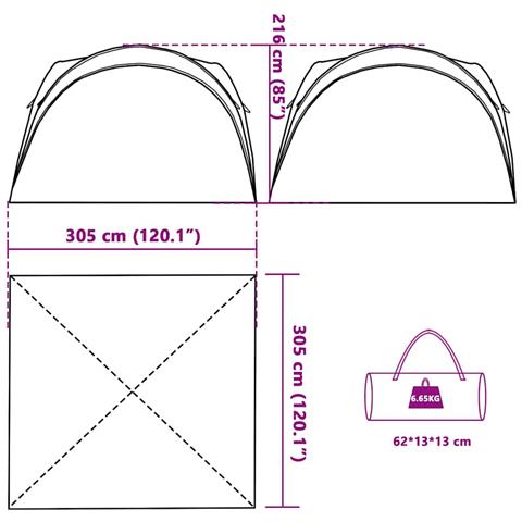 Tenda Per Feste Bianca Impermeabile - Foto 2