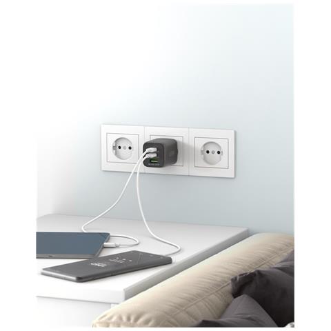 64753 Caricabatterie per dispositivi mobili Cuffie, Smartphone, Tablet Nero AC Ricarica rapida Interno - Foto 7
