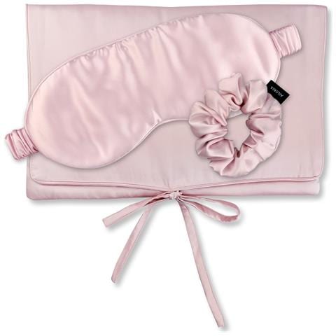 Travel Set Beauty M Borsa Di Seta, Maschera Per Dormire E Scrunchie M - Foto 1