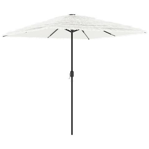 Ombrellone Giardino Con Palo In Acciaio Bianco 248x248x248 Cm - Foto 2