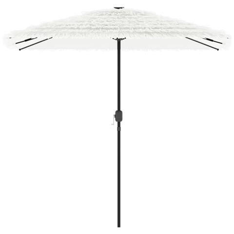 Ombrellone Giardino Con Palo In Acciaio Bianco 248x248x248 Cm - Foto 3