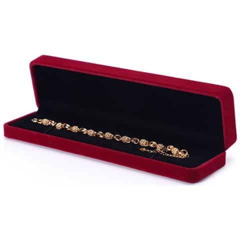 Portagioie Confezione Regalo Per Gioielli Per Collane E Bracciali Darkred - Foto 2