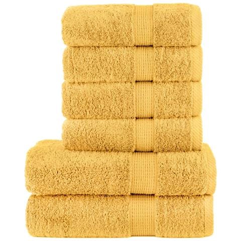 Set ASciugamani SOLUND 8 pz Oro 600 gsm - Foto 1