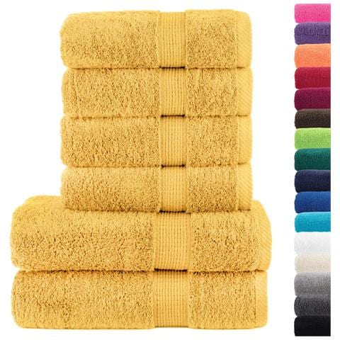 Set ASciugamani SOLUND 8 pz Oro 600 gsm - Foto 2