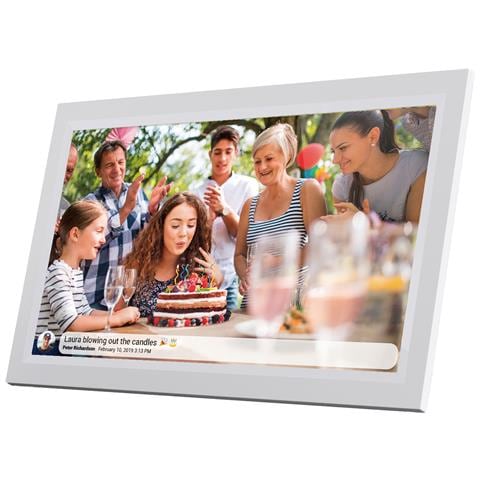 PFF-1503 cornice per foto digitali Bianco 39,6 cm (15.6") Touch screen Wi-Fi - Foto 1