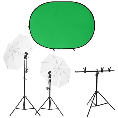 Kit per Studio Fotografico con Set di Luci e Fondale - Foto 1