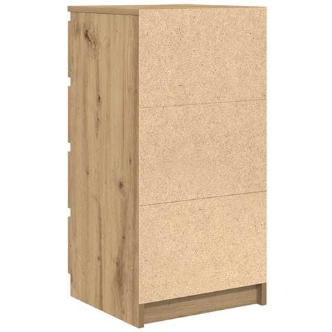 Credenza Rovere Artigianale 37,5x35x76 cm in Legno Multistrato - Foto 2