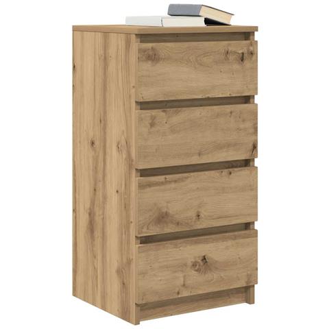 Credenza Rovere Artigianale 37,5x35x76 cm in Legno Multistrato - Foto 9