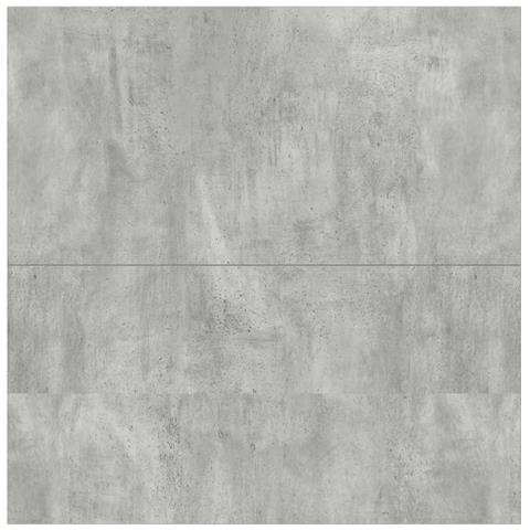 Tavolino da Salotto con Cassetti Grigio Cemento 100x100x40 cm - Foto 9