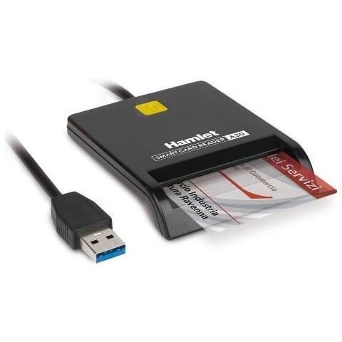 HUSCR-A30 Lettore di Card Interno USB Tipo A Nero - Foto 1
