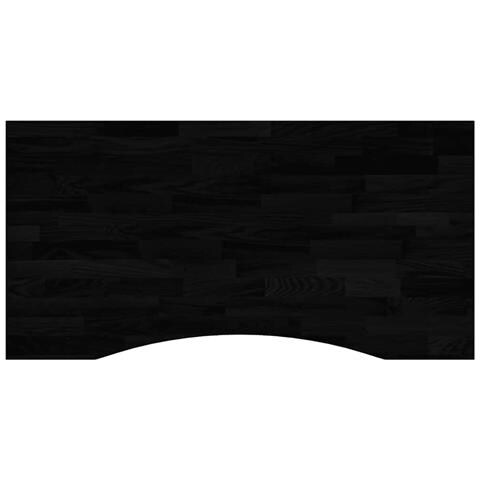 Piano Scrivania Marrone Scuro 100x50x2,5 Cm In Rovere Massello - Foto 2