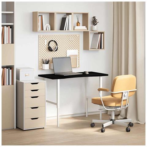 Piano Scrivania Marrone Scuro 100x50x2,5 Cm In Rovere Massello - Foto 3