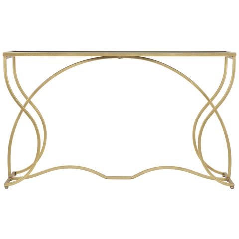 Tavolo Consolle Mf626 - Oro - Metallo - 130x40x75 Cm - Foto 2