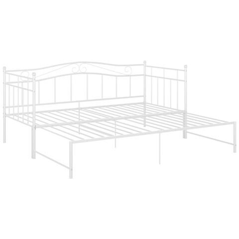 Lusso Casadino -  Telaio Divano Letto Estraibile Bianco In Metallo 90x200 Cm - Foto 2