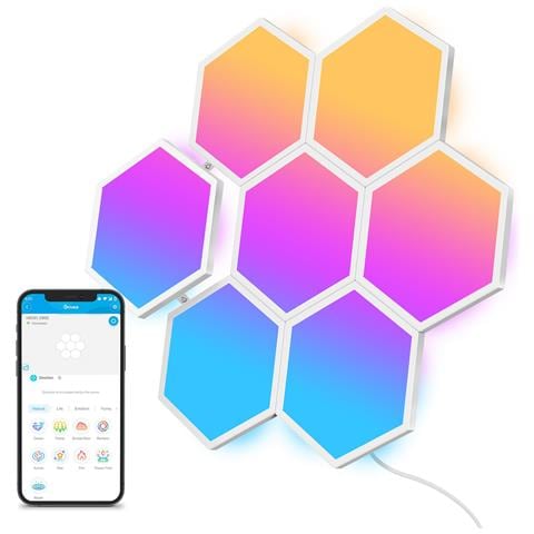 Glide Hexa Light Panels Pannello intelligente Wi-Fi - Foto 2
