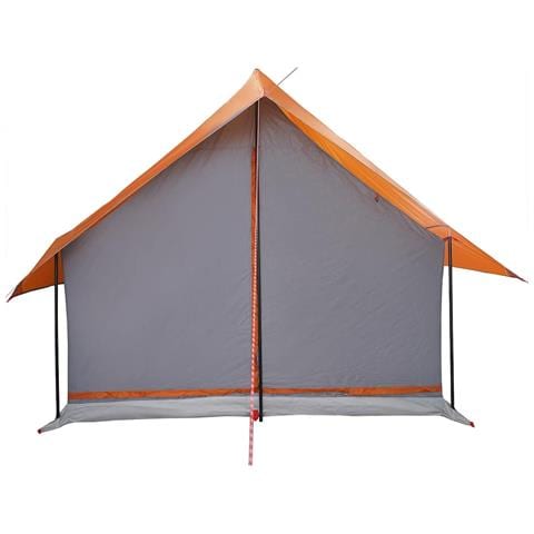 Tenda da Campeggio 5 Persone Grigio e Arancione Impermeabile - Foto 9