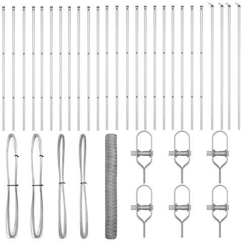 Recinzione Esagonale 1x50 m Acciaio Zincato - Foto 1