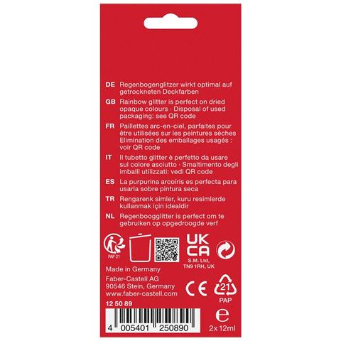 125089 vernice Vernice per poster glitter 12 ml 2 pz - Foto 3