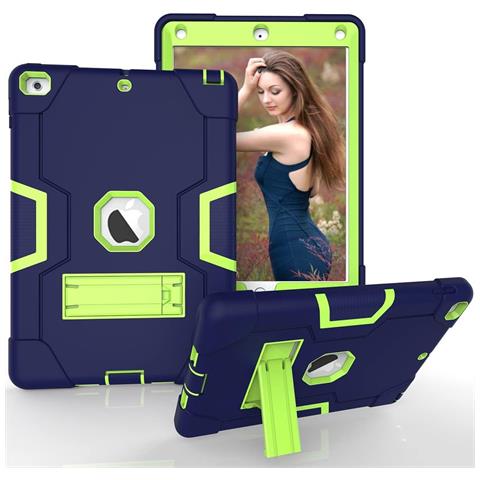 Custodia Per Ipad 6/5 9.7” Blindata Con Supporto Blu Navy - Foto 1