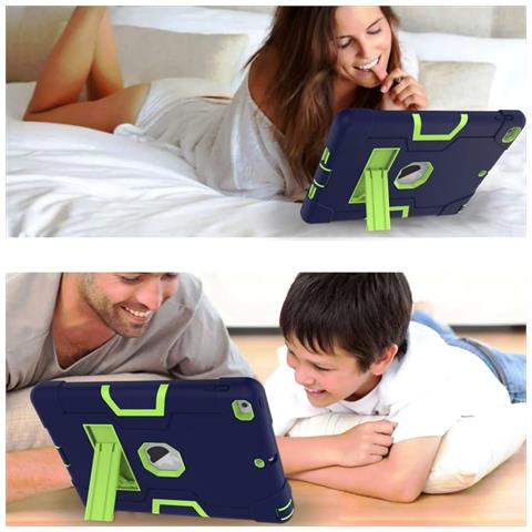 Custodia Per Ipad 6/5 9.7” Blindata Con Supporto Blu Navy - Foto 2