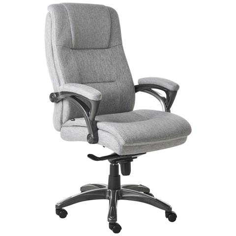 Poltrona Da Scrivania Magnus Lino Grigio - Foto 2
