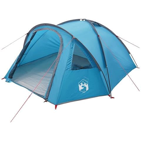 Tenda da campeggio con tetto Blu 308 x 268 x 130 cm Poliestere - Foto 1