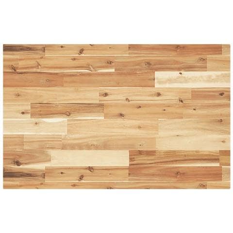 Piano Tavolo Rettangolare 120x50x4cm Legno Massello di Acacia - Foto 1