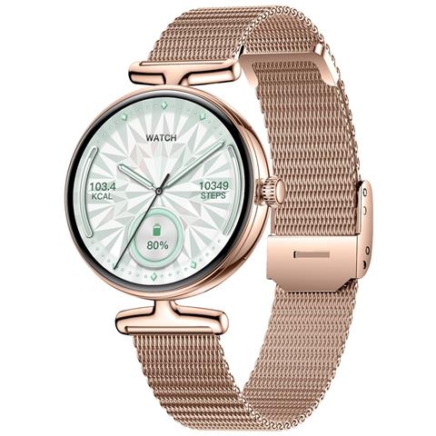 Smartwatch Multifunzionale Oro Con Schermo Amoled, Chiamate Bluetooth E Monitoraggio Della Salute Gold - Foto 1