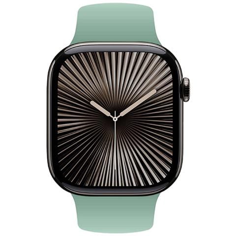 Bracciale Per Apple Watch 38 / 40 / 41 / 42mm In Silicone Liquido, Verde - Foto 4