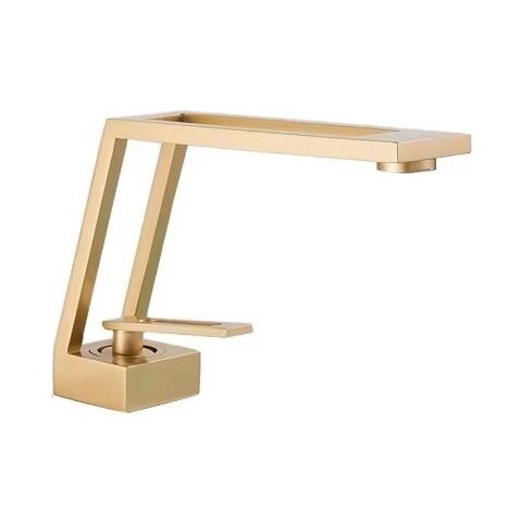 Rubinetto per lavabo da bagno, Blackswan, tipo M365, modello oro opaco, misura 19 cm - Foto 1