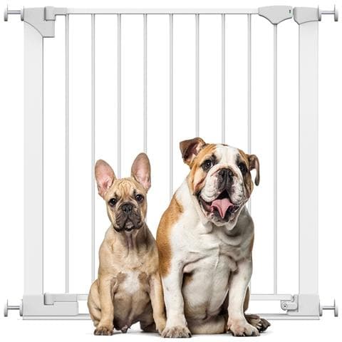 Bettacare Cancelletto Per Cani Safestep, Bianco, 82cm - 89cm, Passaggio Extra Basso, Apertura Extra Larga Di 67cm - Foto 1