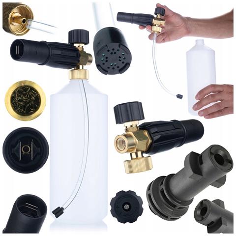 Pistola Schiumogena S0401 1000ml Per Idropulitrice G1/4f - Ugello 1,23mm | Compatibile Con Kärcher K Bayonet | Alta Qualità E Durata - Foto 1