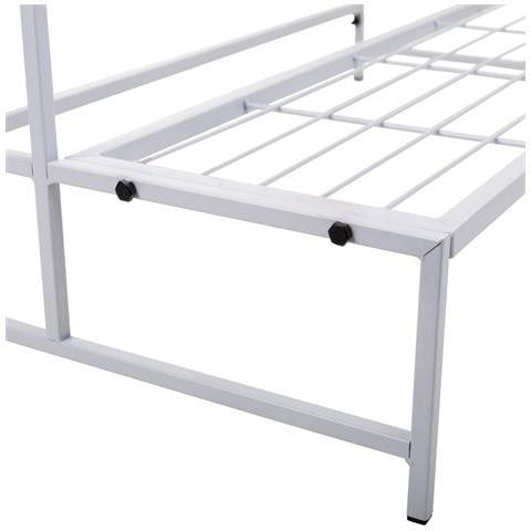 Supporto Portavaso In Metallo Bianco 80x44x44h - Foto 8