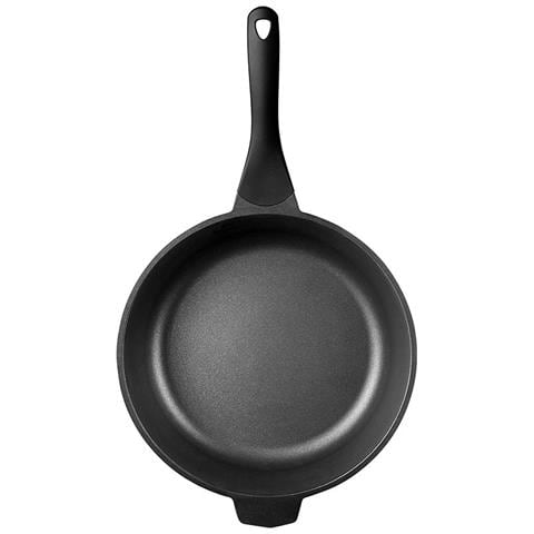 Padella PRO 28cm in Alluminio Pressofuso con bordo alto- Rivestimento Antiaderente a 3 Strati Senza PFOA - Manico Soft Touch - Compatibile con Tutti i Piani Cottura compresa l'induzione- Made in Italy - Foto 3