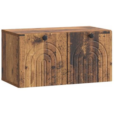 Mobile Porta TV da Muro Legno antico 59,5 x 31 x 30 cm - Foto 1